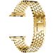 Curea iUni compatibila cu Apple Watch 1/2/3/4/5/6/7, 42mm, Jewelry, Otel Inoxidabil, Gold